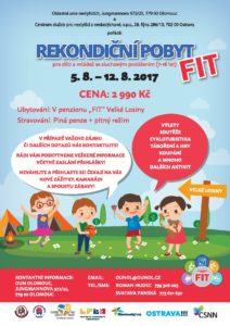 Plakát tábora pro neslyšící děti 2017