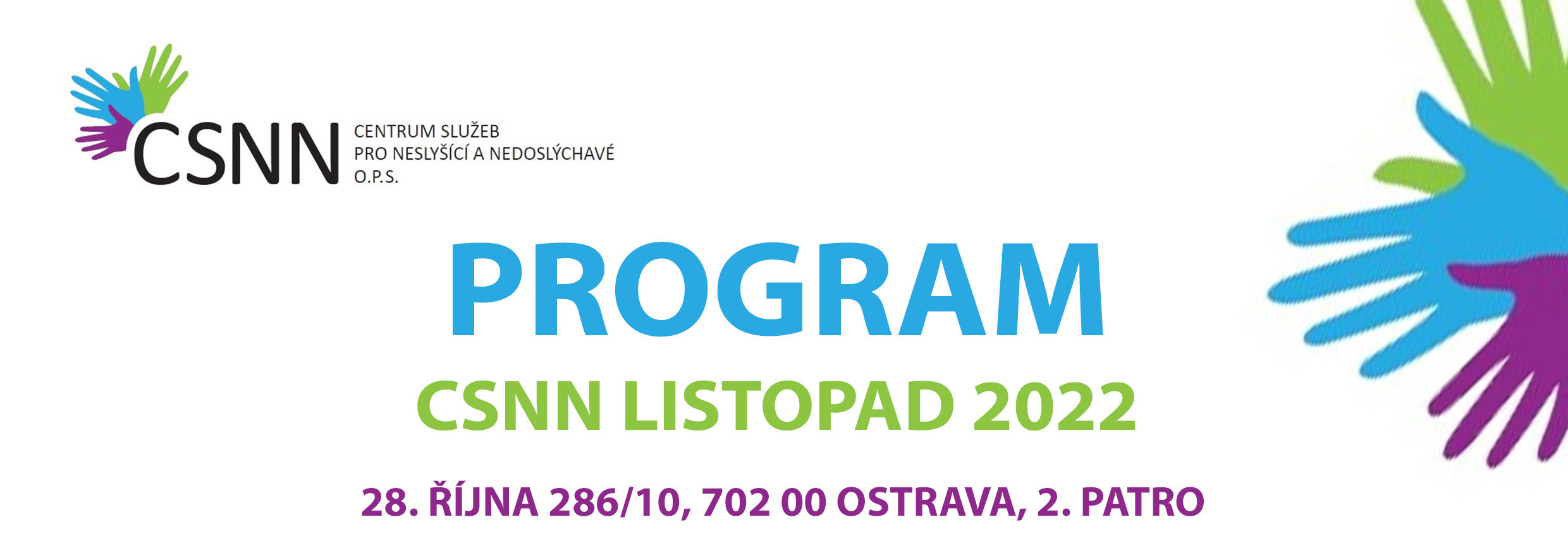 Program na listopad 2022 s videem :-)