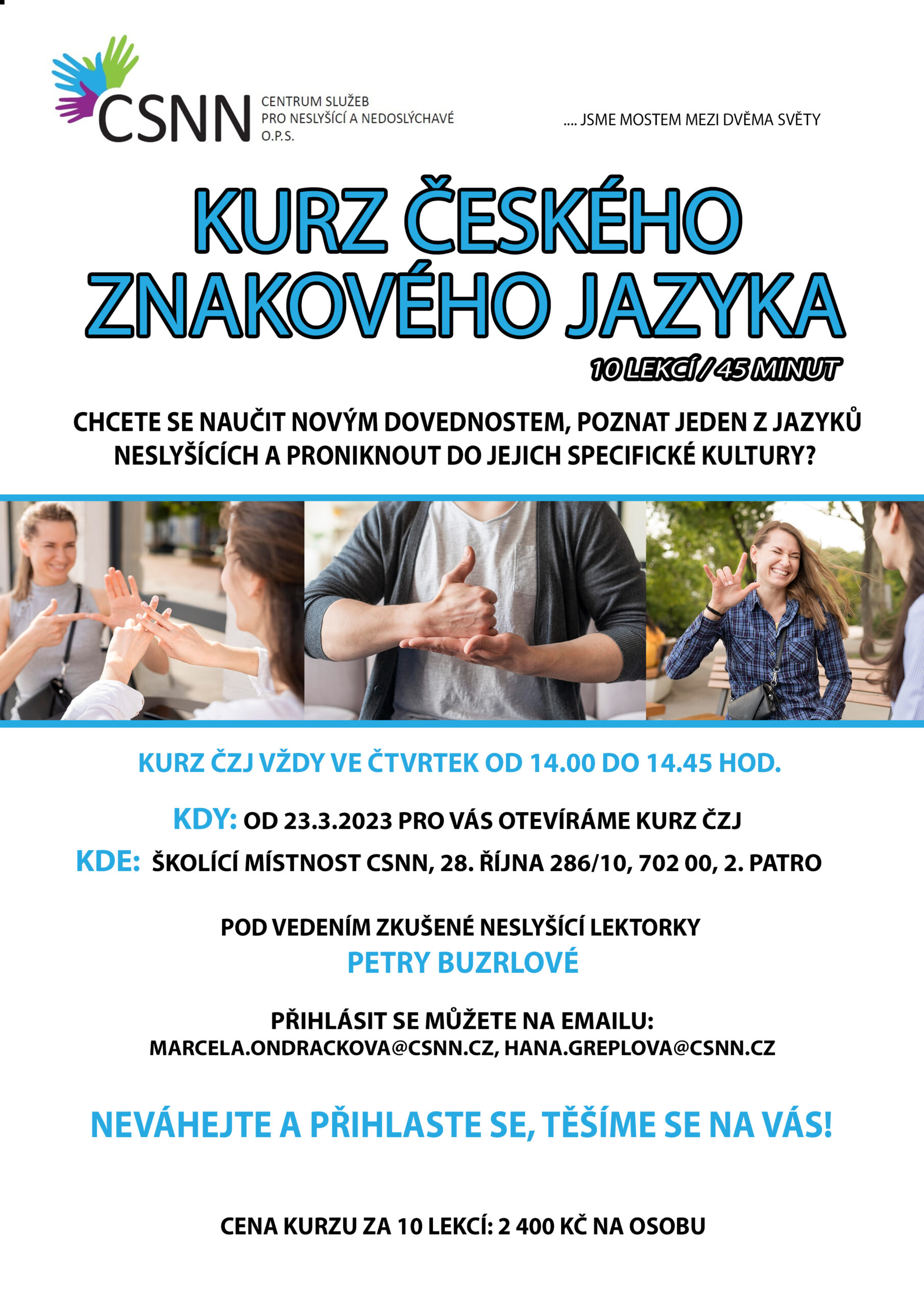 Kurz českého znakového jazyka