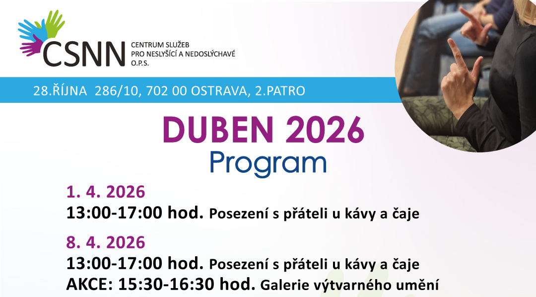 Program na duben 2026