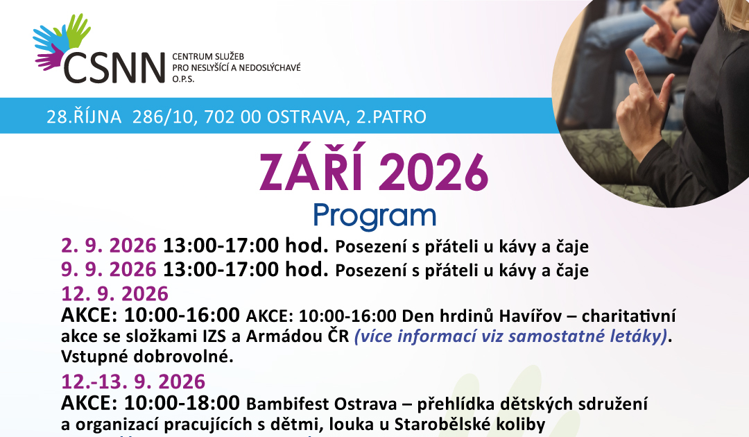 Program na září 2026