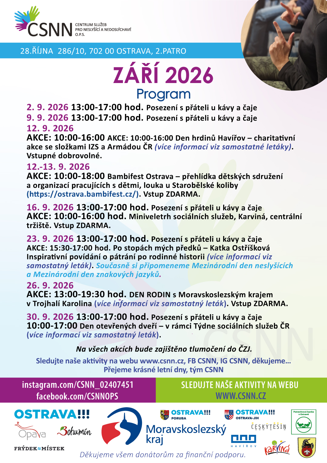 Program na září 2026